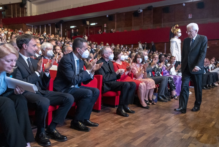 Il Presidente Sergio Mattarella alla alla conferenza sulla cooperazione allo sviluppo