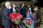 Arrivo del Presidente Mattarella all’aeroporto internazionale di Maputo