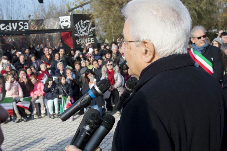 Il Presidente Sergio Mattarella incontra gli sfollati del terremoto 