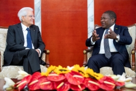 Il Presidente della Repubblica Sergio Mattarella con il Presidente della Repubblica del Mozambico, Filipe Jacinto Nyusi, al Palazzo Presidenziale in occasione della Visita di Stato 