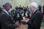 Il Presidente Mattarella al Palazzo del Municipio della Città di Maputo per la consegna delle Chiavi della Città