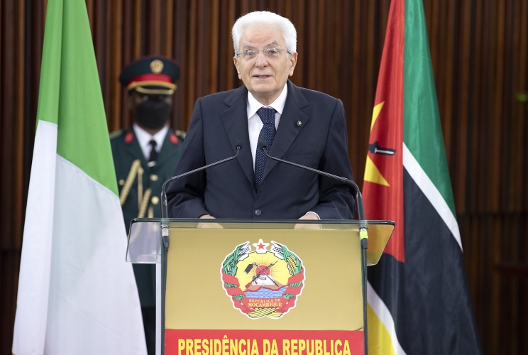 Il Presidente della Repubblica, Sergio Mattarella, in occasione del Pranzo di Stato
