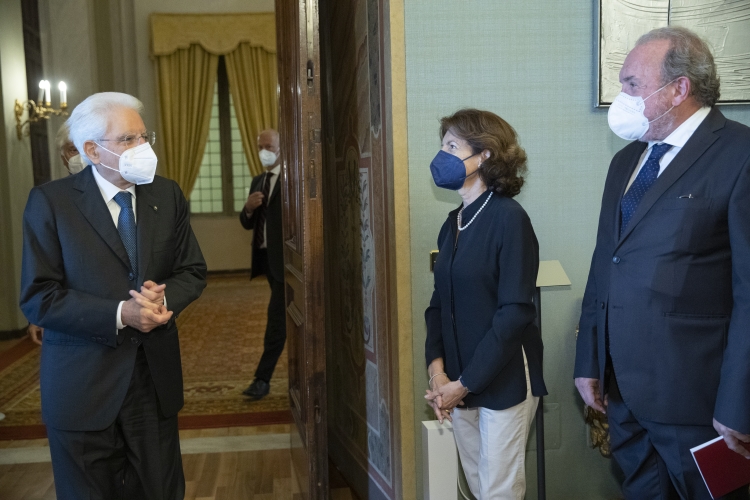 Il Presidente della Repubblica Sergio Mattarella incontra una delegazione del Comitato scientifico della Fondazione Vittorio Occorsio 
