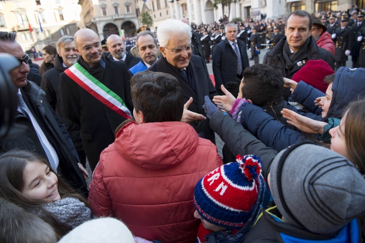 Il Presidente della Repubblica Sergio Mattarella a Reggio Emilia 