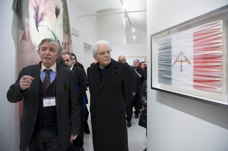 Il Presidente Sergio Mattarella visita il Museo del Tricolore