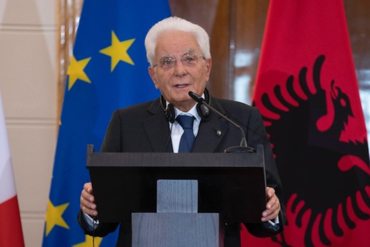 Il Presidente della Repubblica Sergio Mattarella con Bajram Begaj, Presidente della Repubblica di Albania