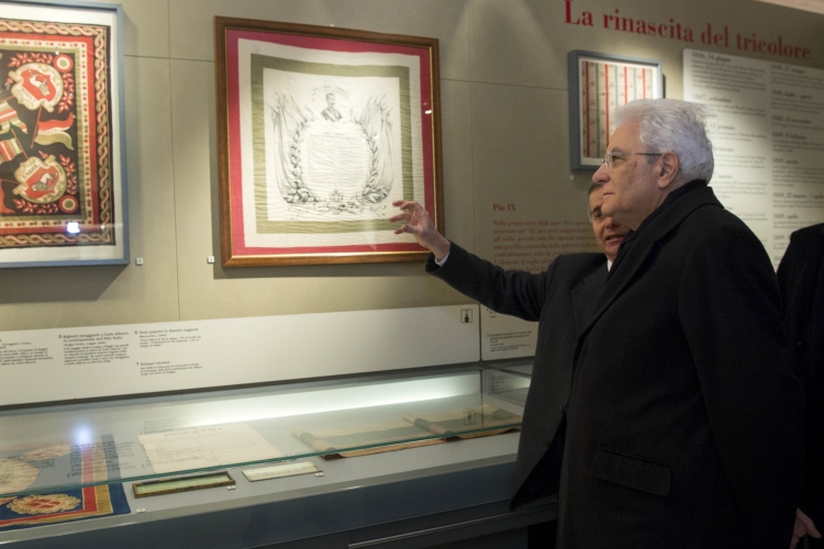 Il Presidente Sergio Mattarella visita il Museo del Tricolore