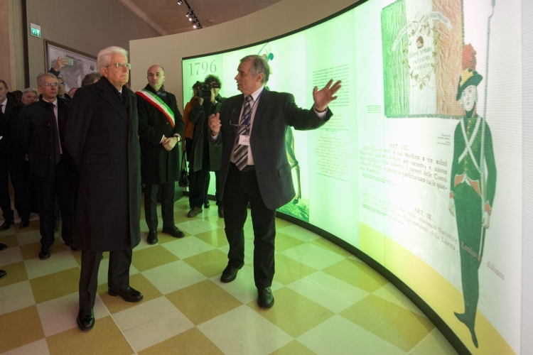 Il Presidente Sergio Mattarella visita il Museo del Tricolore