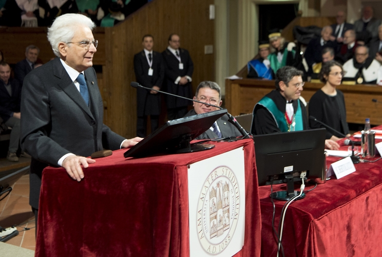 Il Presidente Sergio Mattarella a Bologna