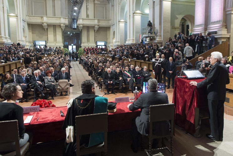 Il Presidente Sergio Mattarella a Bologna