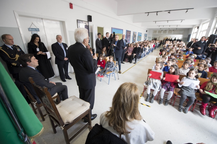 Il Presidente della Repubblica Sergio Mattarella Scuola Statale Italiana di Atene 