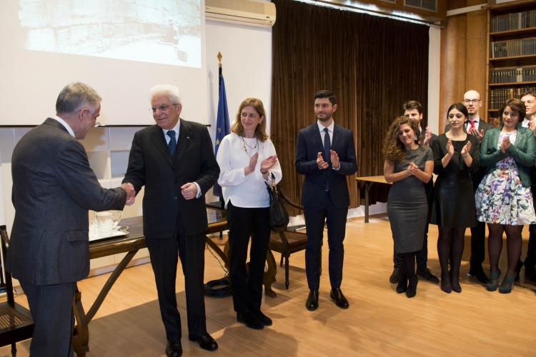 Il Presidente Sergio Mattarella alla Scuola Archeologica Italiana 