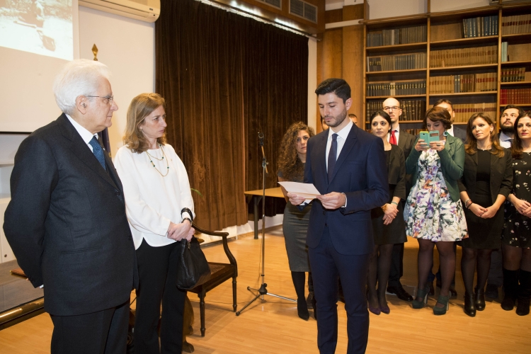 Il Presidente Sergio Mattarella alla Scuola Archeologica Italiana 