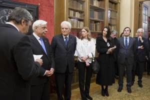 Atene-Il Presidente Sergio Mattarella visita la Fondazione Onassis 