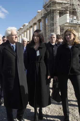 Il Presidente della Repubblica Sergio Mattarella visita l'Acropoli
