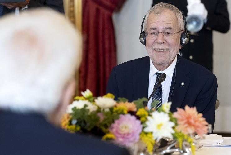 Il Presidente Sergio Mattarella con il Presidente Federale della Repubblica d’Austria Alexander Van der Bellen