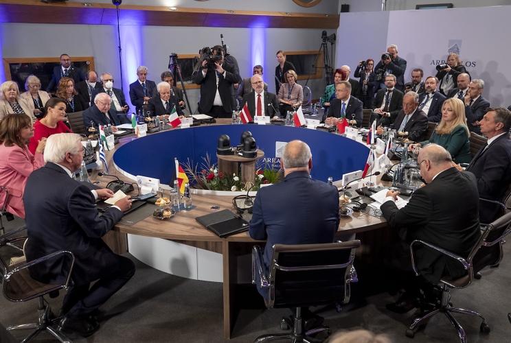  Il Presidente della Repubblica Sergio Mattarella in occasione della partecipazione alla XVII Riunione Informale dei Capi di Stato del Gruppo Arraiolos