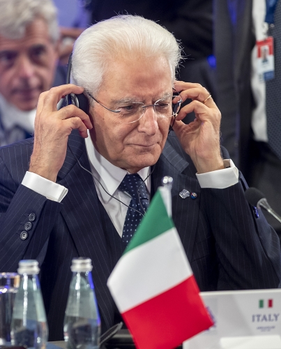 Il Presidente della Repubblica Sergio Mattarella in occasione della partecipazione alla XVII Riunione Informale dei Capi di Stato del Gruppo Arraiolos