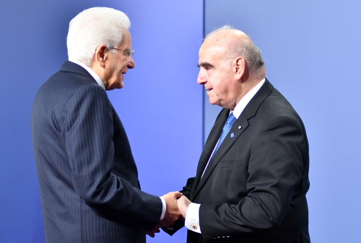 Il Presidente della Repubblica Sergio Mattarella con il Presidente della Repubblica di Malta George William Vella in occasione della XVII Riunione del Gruppo Arraiolos