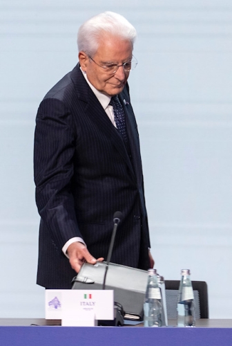 Il Presidente della Repubblica Sergio Mattarella alla Riunione del Gruppo Arraiolos