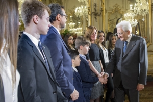 Il Presidente Sergio Mattarella  in occasione della celebrazione del "Giorno della Memoria"
