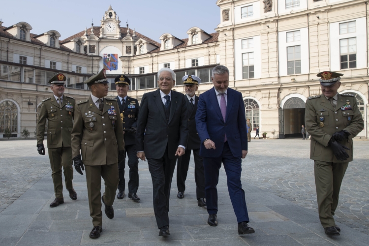 Il Presidente della Repubblica Sergio Mattarella in occasione della cerimonia d’inaugurazione dell’anno accademico-scolastico 2022/2023 degli Istituti di formazione militare dell’Esercito 
