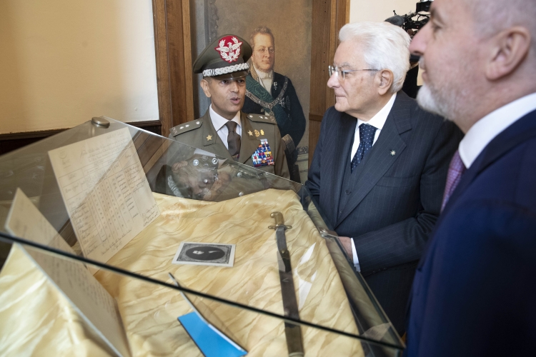 Il Presidente della Repubblica Sergio Mattarella in occasione della cerimonia d’inaugurazione dell’anno accademico-scolastico 2022/2023 degli Istituti di formazione militare dell’Esercito 
