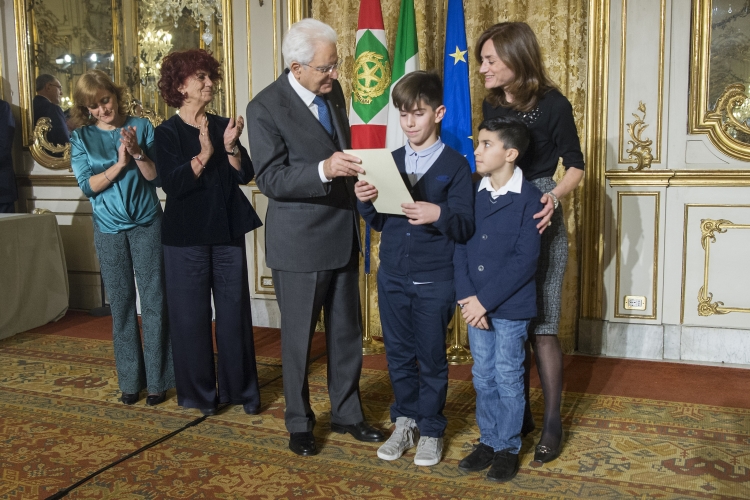 Il Presidente Sergio Mattarella, il Ministro Valeria Fedeli 