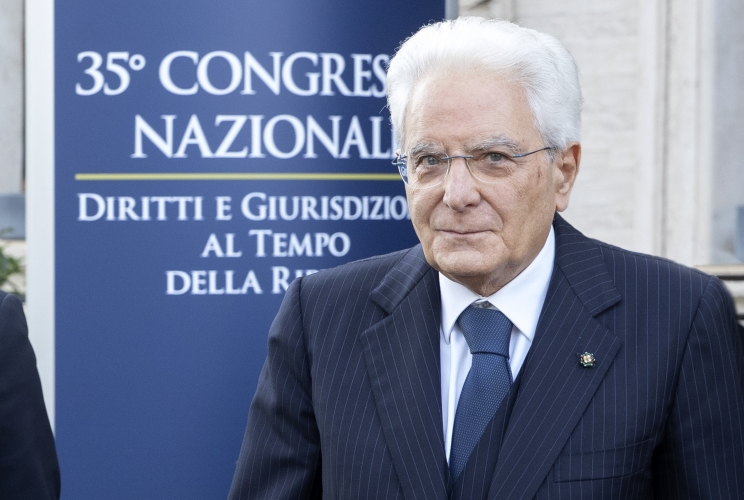 Il Presidente Sergio Mattarella al termine del XXXV° Congresso dell’Associazione Nazionale Magistrati dal titolo “Diritti e giurisdizione al tempo della ripresa”