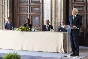 Il Presidente Sergio Mattarella in occasione della cerimonia di celebrazione de “I Giorni della Ricerca”
