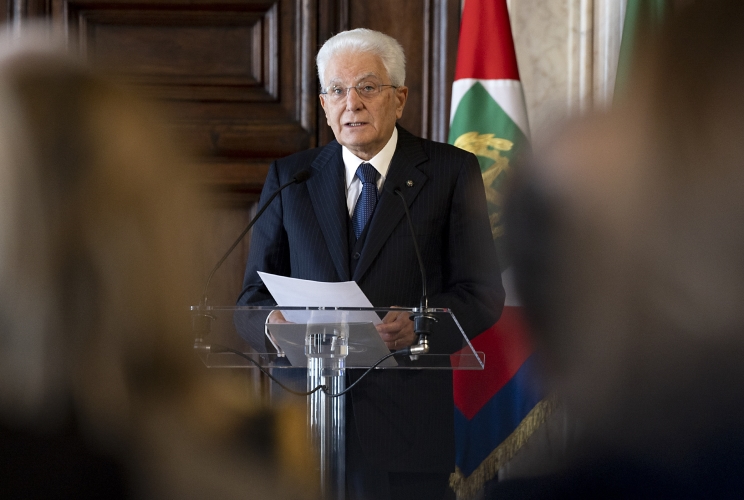 Il Presidente Sergio Mattarella in occasione della cerimonia di celebrazione de “I Giorni della Ricerca”