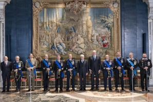 Cerimonia di consegna delle insegne dell’Ordine Militare d’Italia, in occasione del Giorno dell’Unità Nazionale e Giornata delle Forze Armate