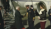Il Presidente Mattarella arriva all'aeroporto di Amsterdam