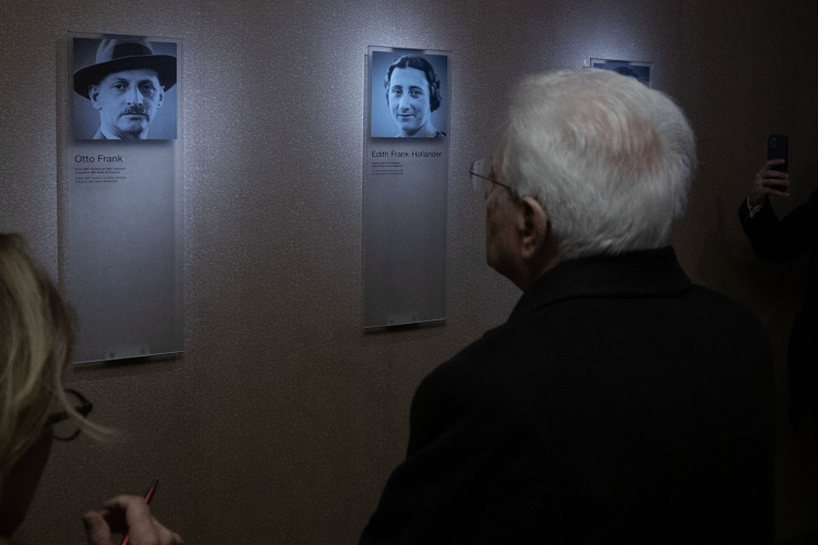 Il Presidente della Repubblica Sergio Mattarella alla Casa – Museo di Anna Frank