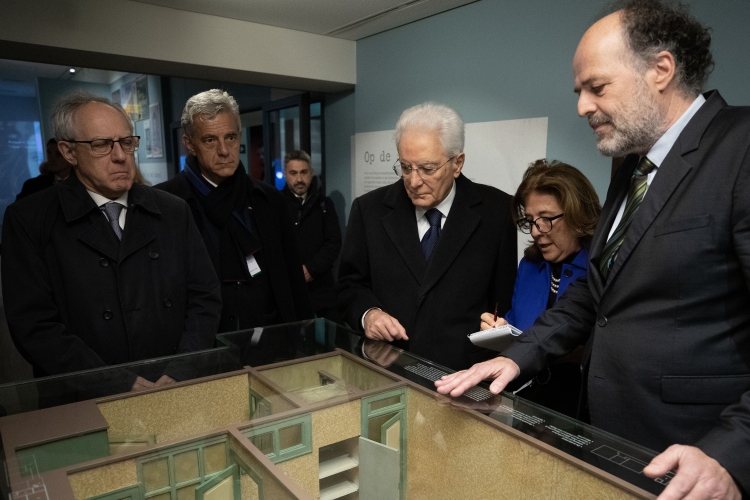 Il Presidente della Repubblica Sergio Mattarella alla Casa – Museo di Anna Frank