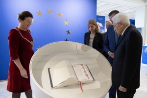 Il Presidente della Repubblica Sergio Mattarella alla House of Government in occasione del 30° anniversario del Trattato di Maastricht 