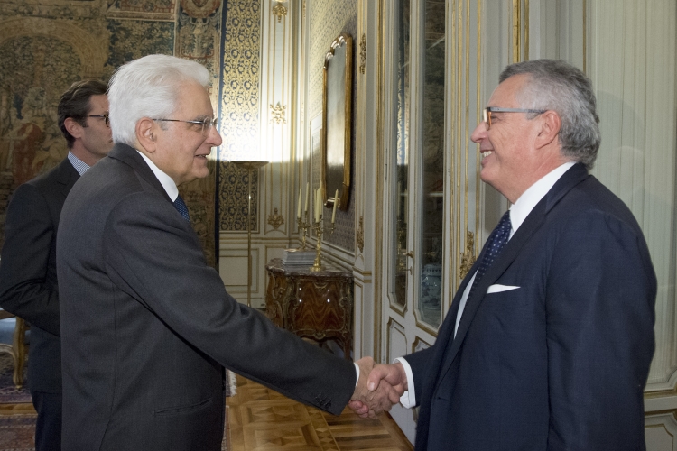 Il Presidente Sergio Mattarella incontra il Presidente della Società Italiana di Psicopatologia Alberto Siracusano