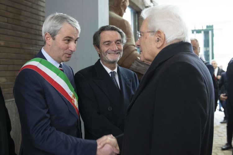 Il Presidente della Repubblica Sergio Mattarella con Davide Galimberti, Sindaco di Varese, in occasione della cerimonia d’inaugurazione dell’anno accademico 2022/2023 dell’Università degli studi dell’Insubria
