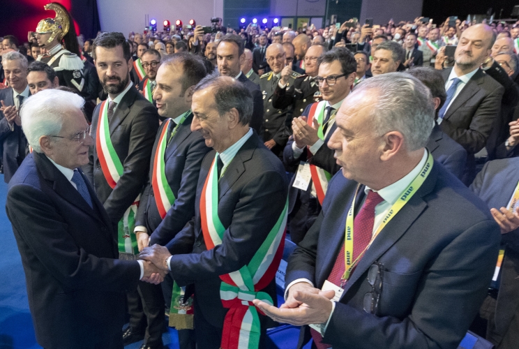 Il Presidente della Repubblica Sergio Mattarella in occasione della 39^ Assemblea ANCI- Associazion Nazionale Comuni Italiani
