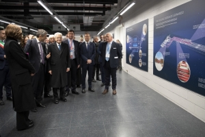 Il Presidente della Repubblica Sergio Mattarella al Tecnopolo Cineca, in occasione della cerimonia di inaugurazione del Supercomputer Europeo Leonardo 
