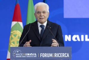 Il Presidente Sergio Mattarella in occasione delle prima edizione delle Giornate Inail “Scienza e Ricerca per la sicurezza” 