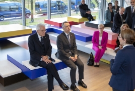   Il Presidente della Repubblica Sergio Mattarella con il Presidente della Confederazione Svizzera Ignazio Cassis in occasione della visita al Museo Paul Klee