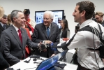 Il Presidente Mattarella assiste alla dimostrazione di progetti del gruppo di bioingegneria del Politecnico Federale di Zurigo
