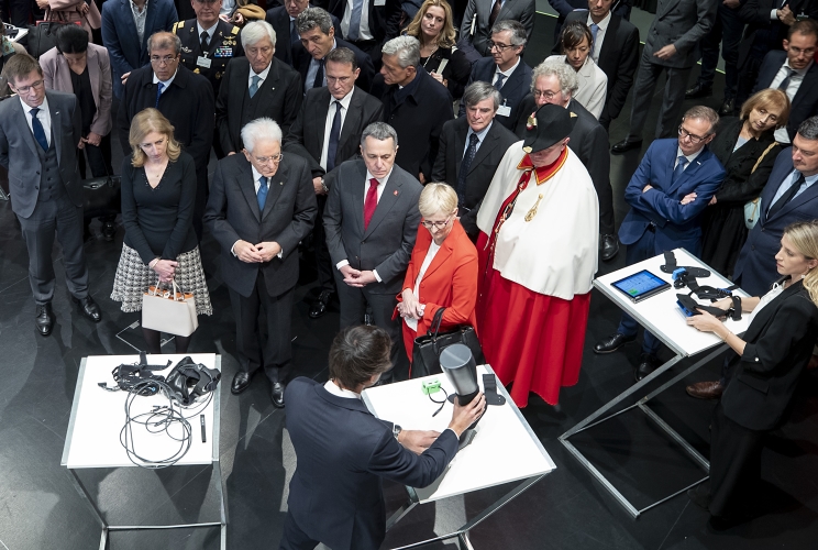  Il Presidente della Repubblica Sergio Mattarella e il Presidente della Confederazione Svizzera Ignazio Cassis al Politecnico federale di Zurigo