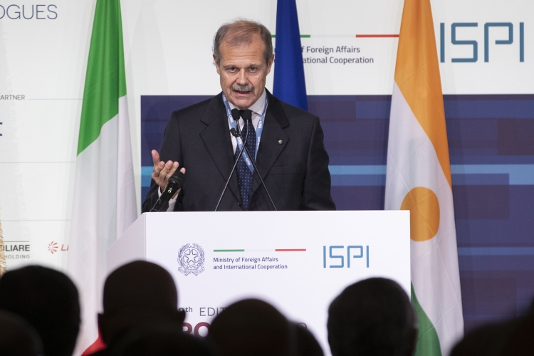 Giampiero Massolo, Presidente ISPI, alla cerimonia di apertura della VIII edizione della Conferenza Internazionale Rome MED Dialogues

