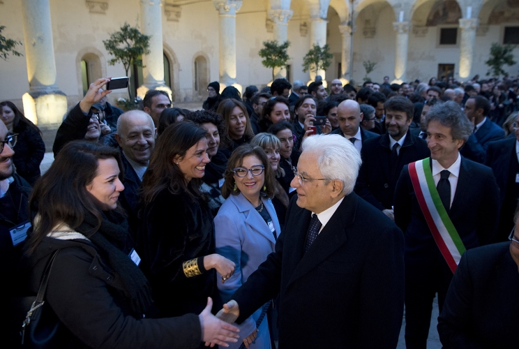 Il Presidente Sergio Mattarella incontra gli studenti e i docenti dell’Università del Salento 