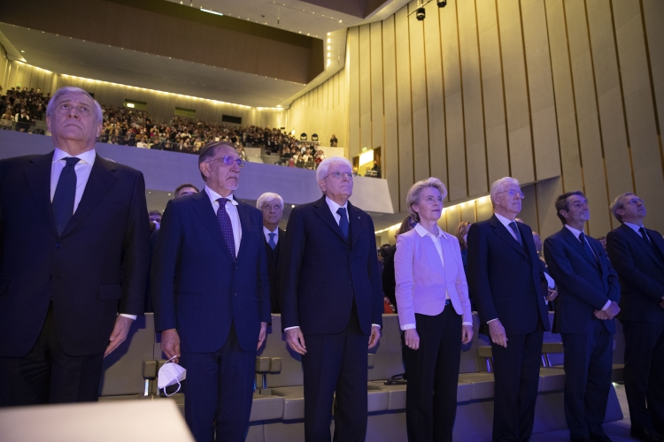 Il Presidente della Repubblica Sergio Mattarella a Milano in occasione della cerimonia dal titolo “La Bocconi, l’Italia, l’Europa. L’Università saluta Mario Monti”