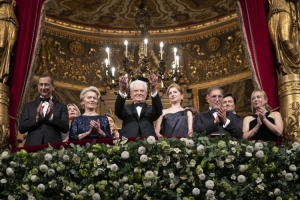 Il Presidente Mattarella incontra il Maestro, gli artisti e le maestranze alla Scala