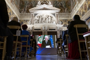 Il Presidente Sergio Mattarella in occasione della cerimonia dello scambio degli auguri di Natale e di fine anno con il Corpo Diplomatico