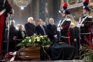 Il Presidente Mattarella alle Esequie di Stato del Cons. Franco Frattini, Presidente del Consiglio di Stato